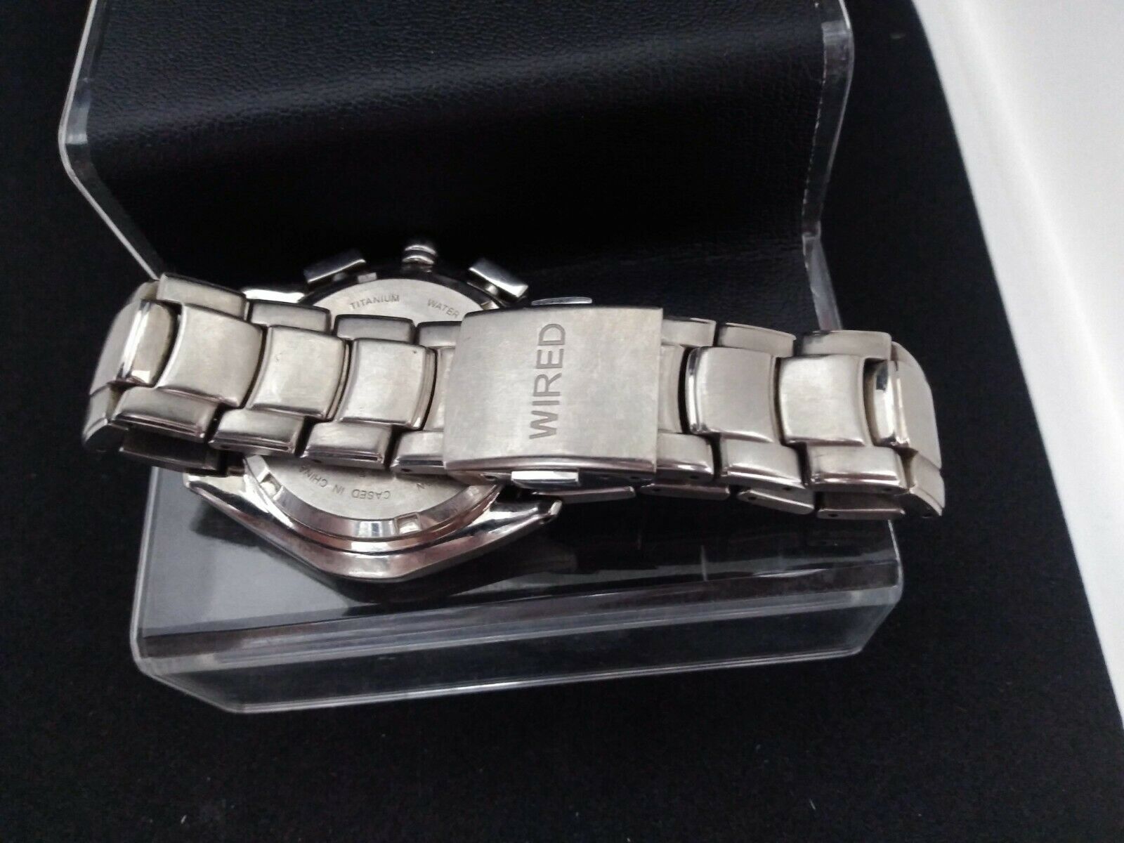 SEIKO Quartz WIRED 7T92-0ER0 Titanium Chronograph Watch*COMBINED 