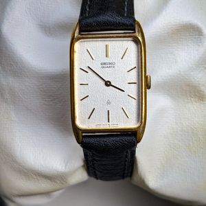 wts] Vintage Seiko 1400-5270 Cream Textured Linen Dial Lady Quartz