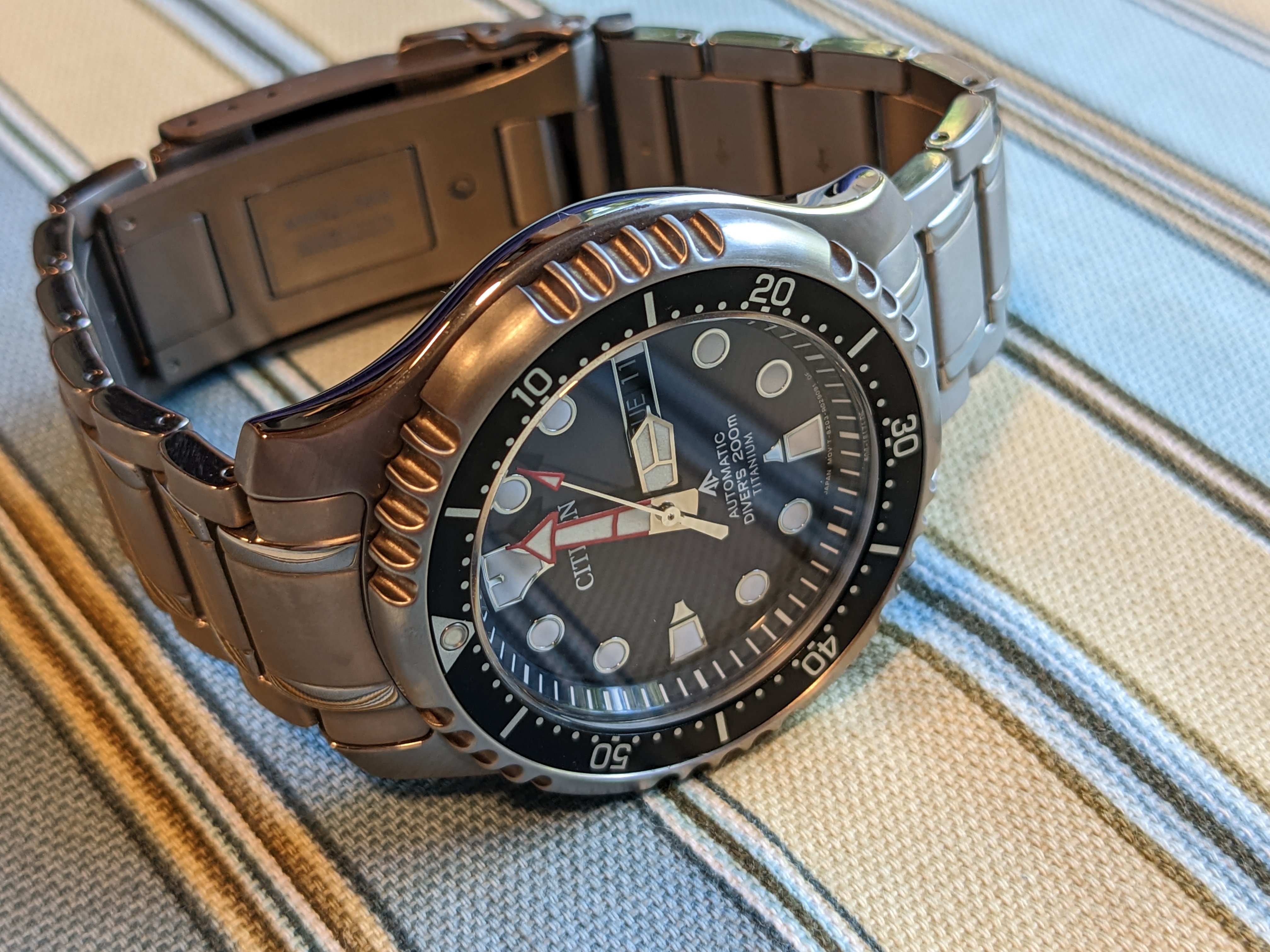[$250 USD] Citizen Promaster NY0100-50ME Super Titanium, blue | WatchCharts
