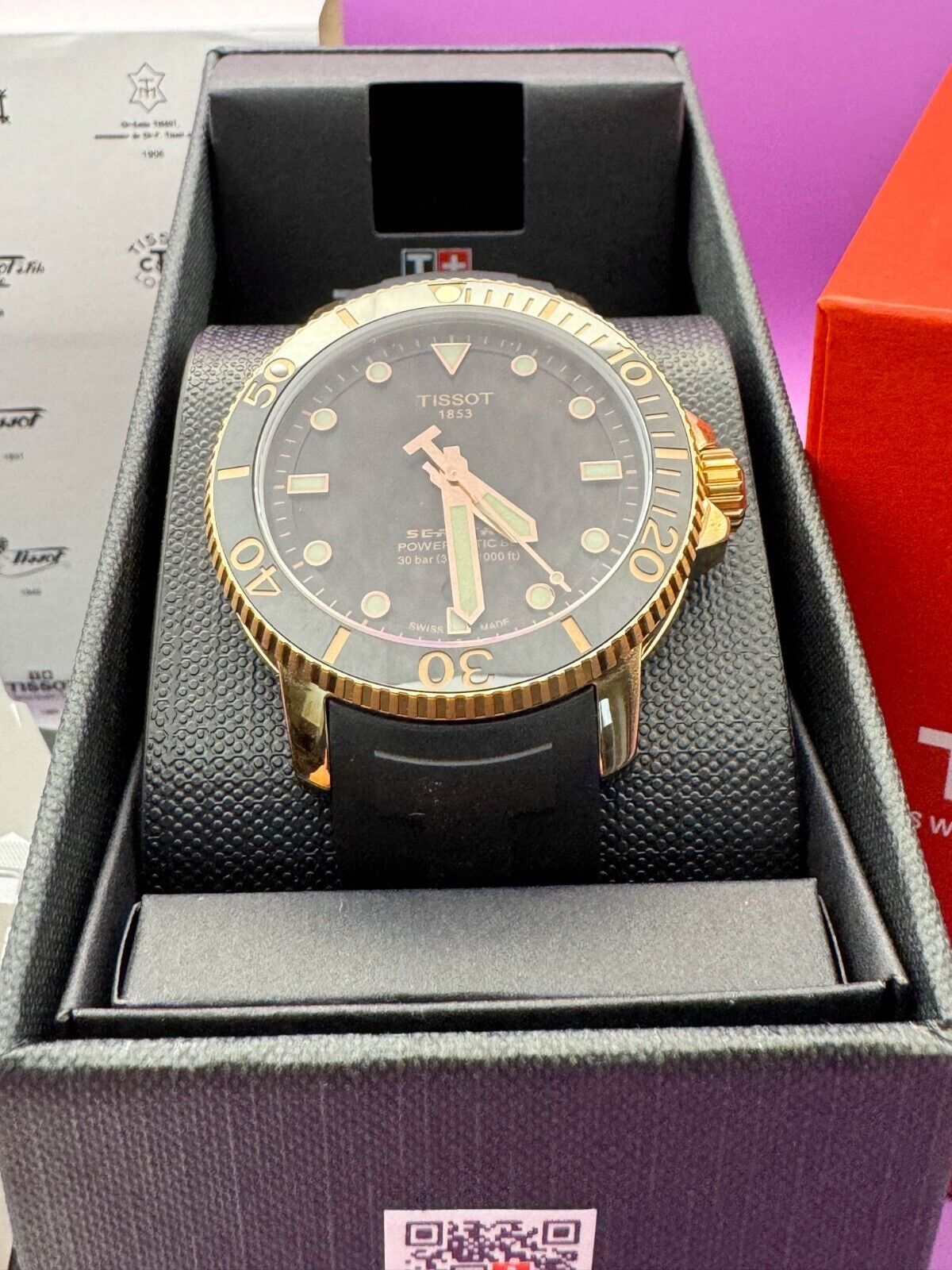 Tissot seastar 1000 rose on sale gold