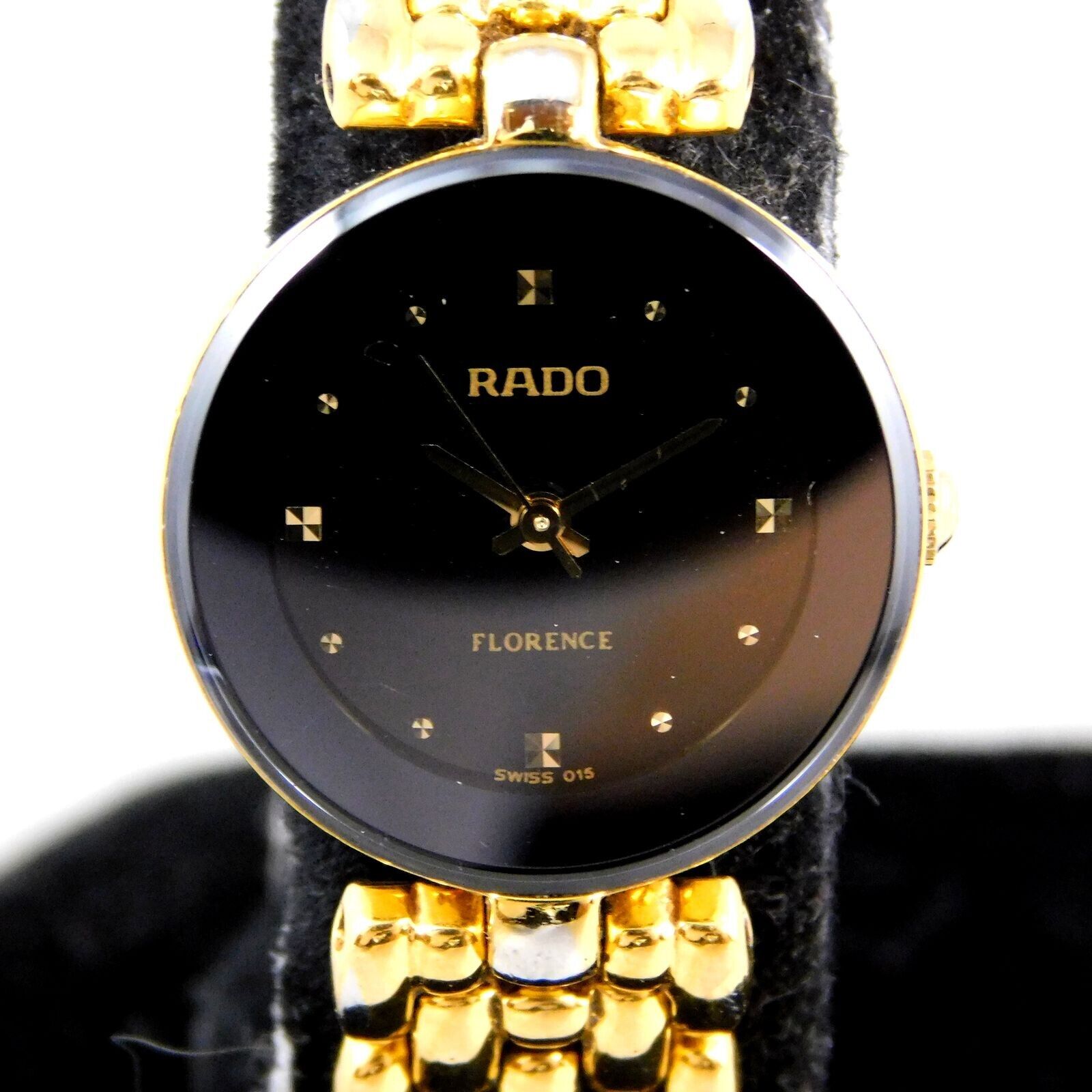 RADO FLORENCE 318.3745.2 BLACK DIAL WOMEN'S VINTAGE WATCH