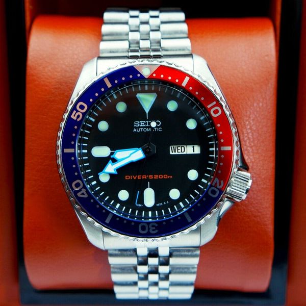 1997s Seiko Scuba Divers 200m 7s26 0020 Automatic Black Dial 21j Pepsi Bezel Watchcharts 1203