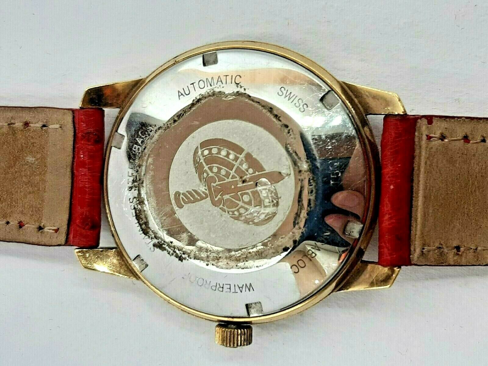 REVUE MSR T5619A GT EXACTOMATIC DATE GP VTG AUTOMATIC RARE SWISS