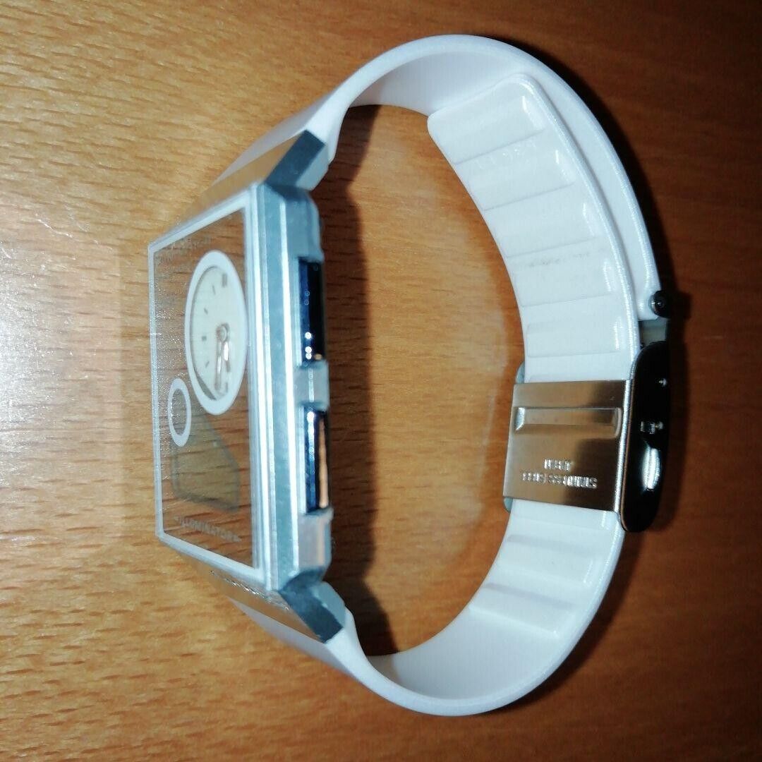 Rare ] [ Mint ] CASIO FILM WATCH PELA FS-03 White Wristwatch