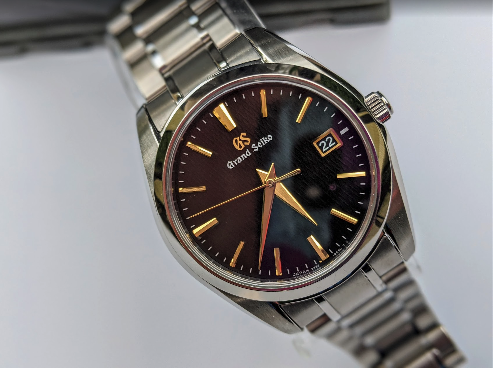 WTS Grand Seiko SBGX269 9F Titanium Full Kit WatchCharts Marketplace