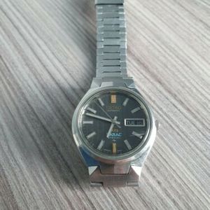 Vintage King Seiko Vanac 5246 6041 Day Date Hi Beat Automatic
