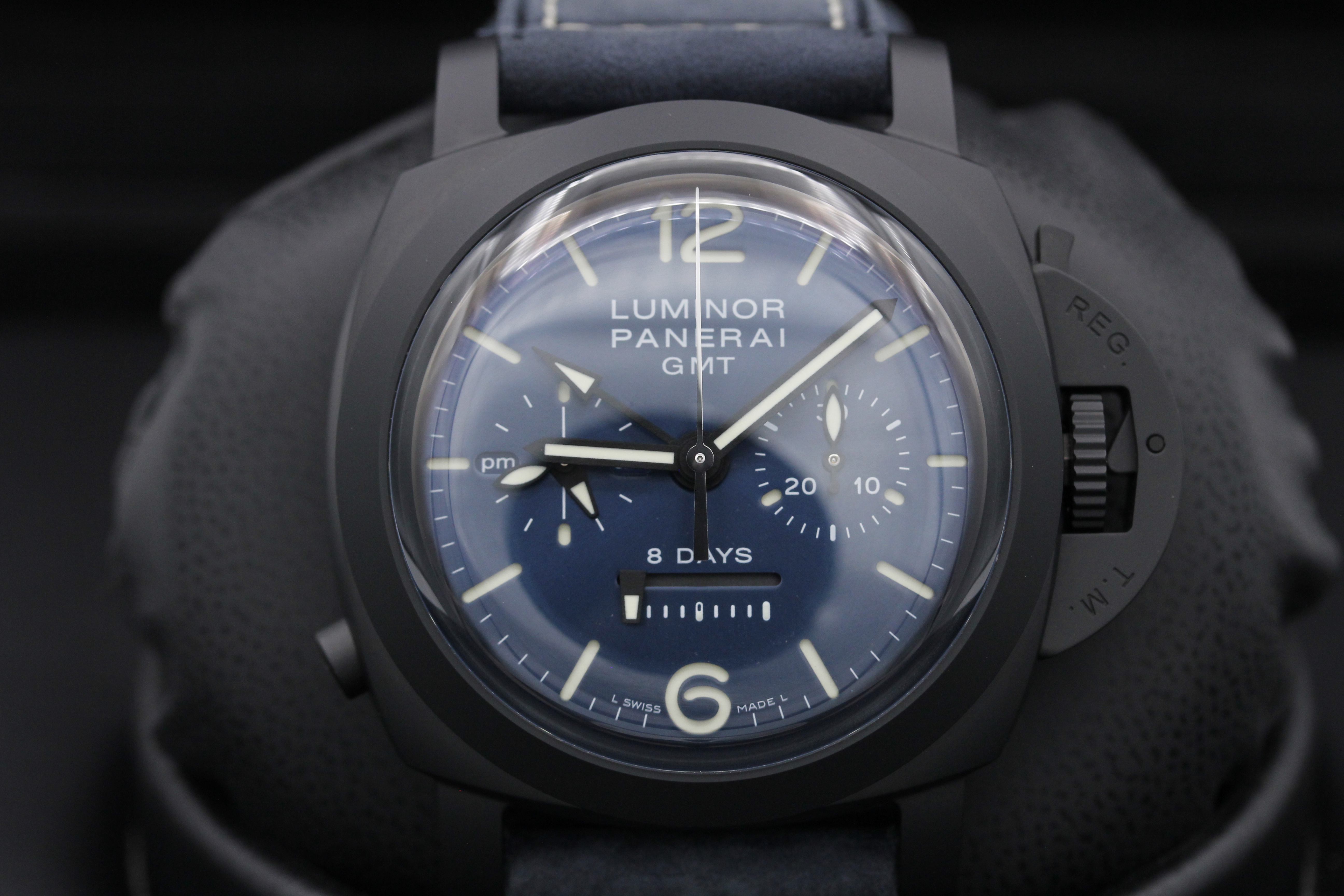 FSOT Panerai Luminor Monopulsante GMT Blu Notte PAM 1135 44mm