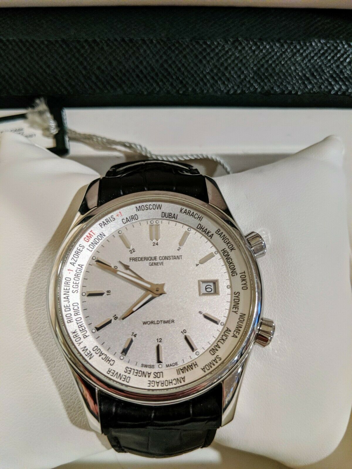 Frederique Constant Worldtimer FC-255S6B6 Quartz Men's Watch