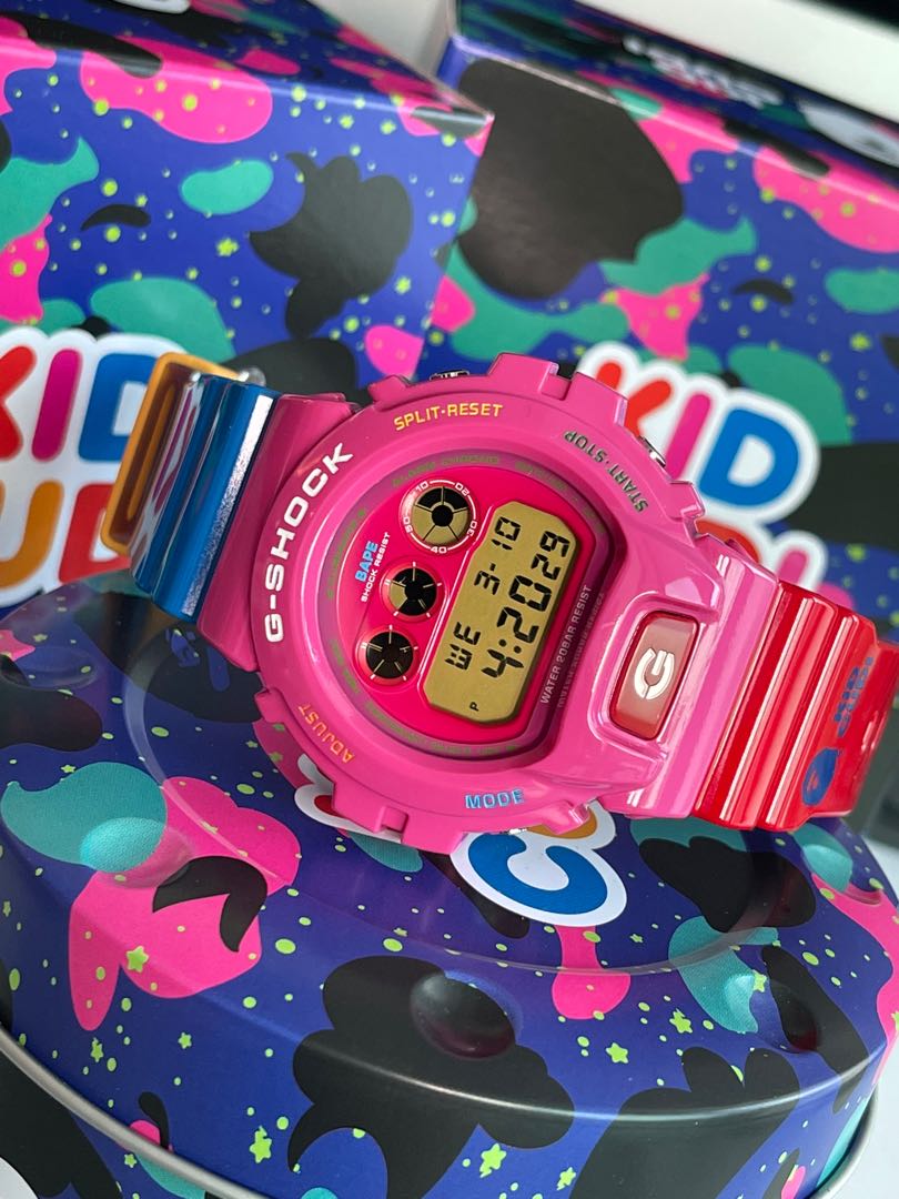 RARE LIMITED EDITION A BATHING APE ( BAPE ) x G-SHOCK X KID CUDI