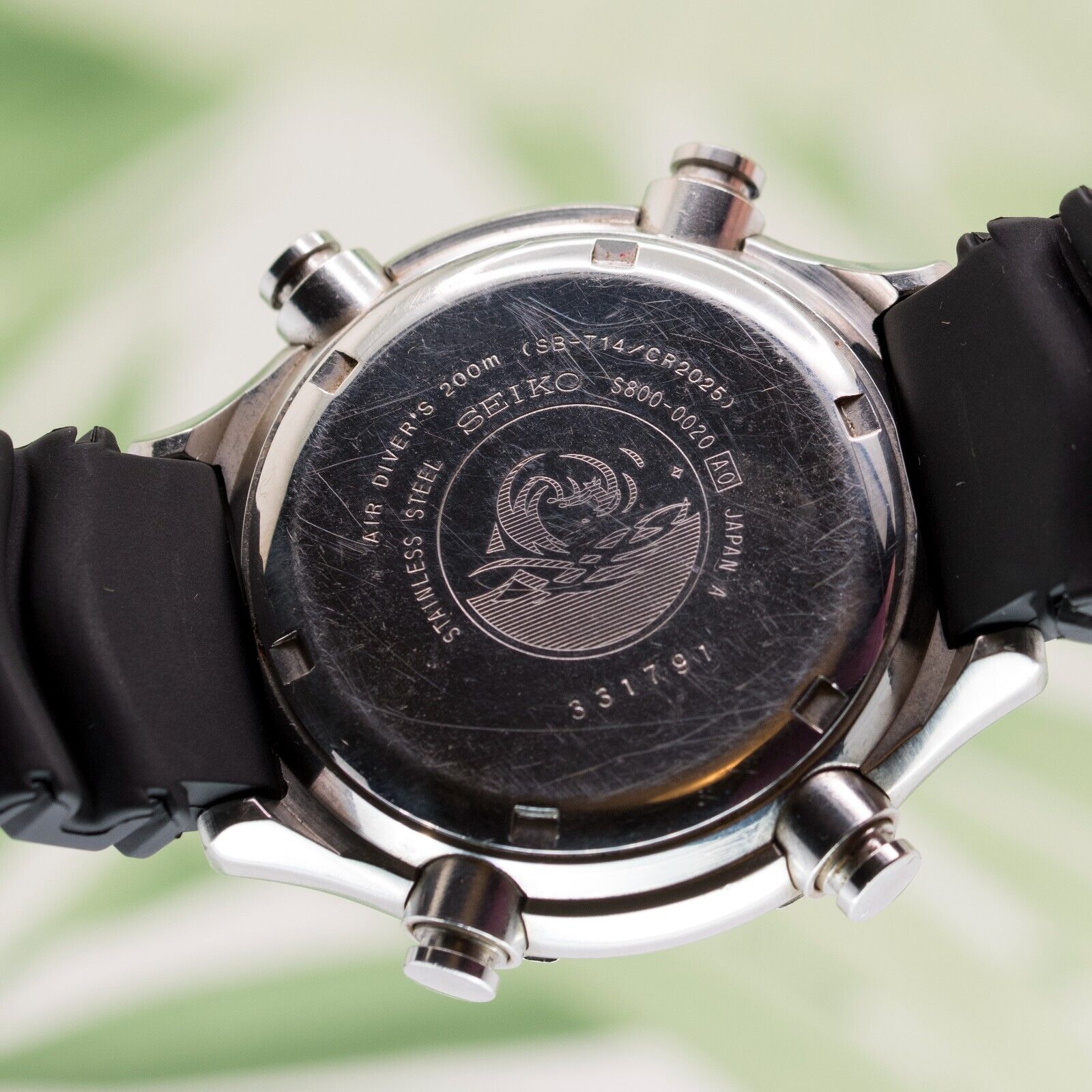 1992 SEIKO S800-0020 SCUBA AIR DIVER'S 200M VINTAGE DIGITAL