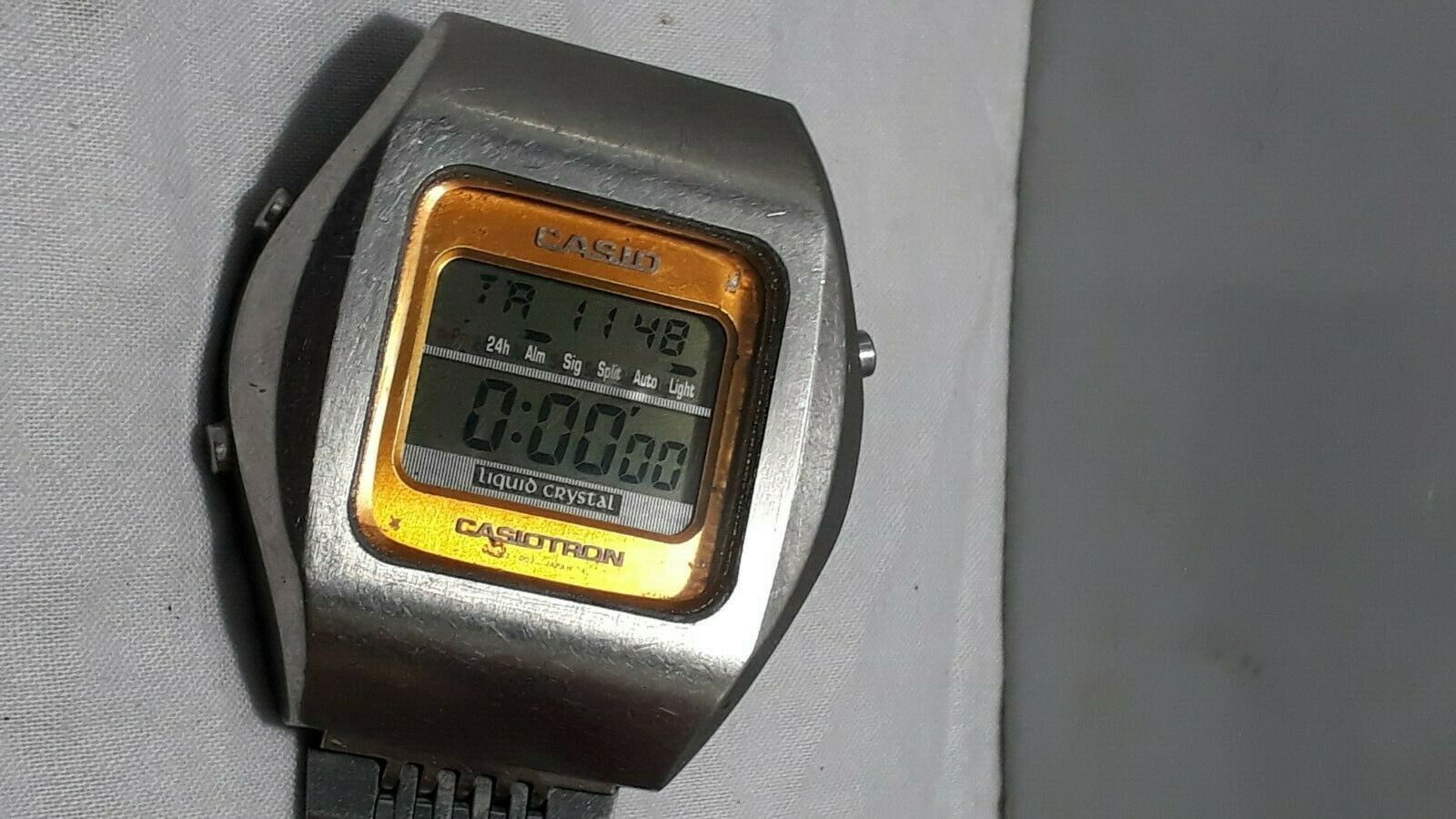 Vintage Casio Casiotron TRN-110 Module;1670 Liquid Men,s