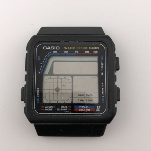 VINTAGE CASIO TWIN GRAPH II WATCH AE-22W MADE IN JAPAN - Not Working |  WatchCharts Marketplace