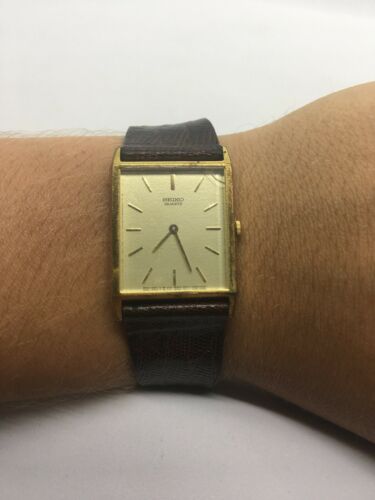 Vintage SEIKO Quartz 8620 5019 Gold TONE WRISTWATCH MENS Dress