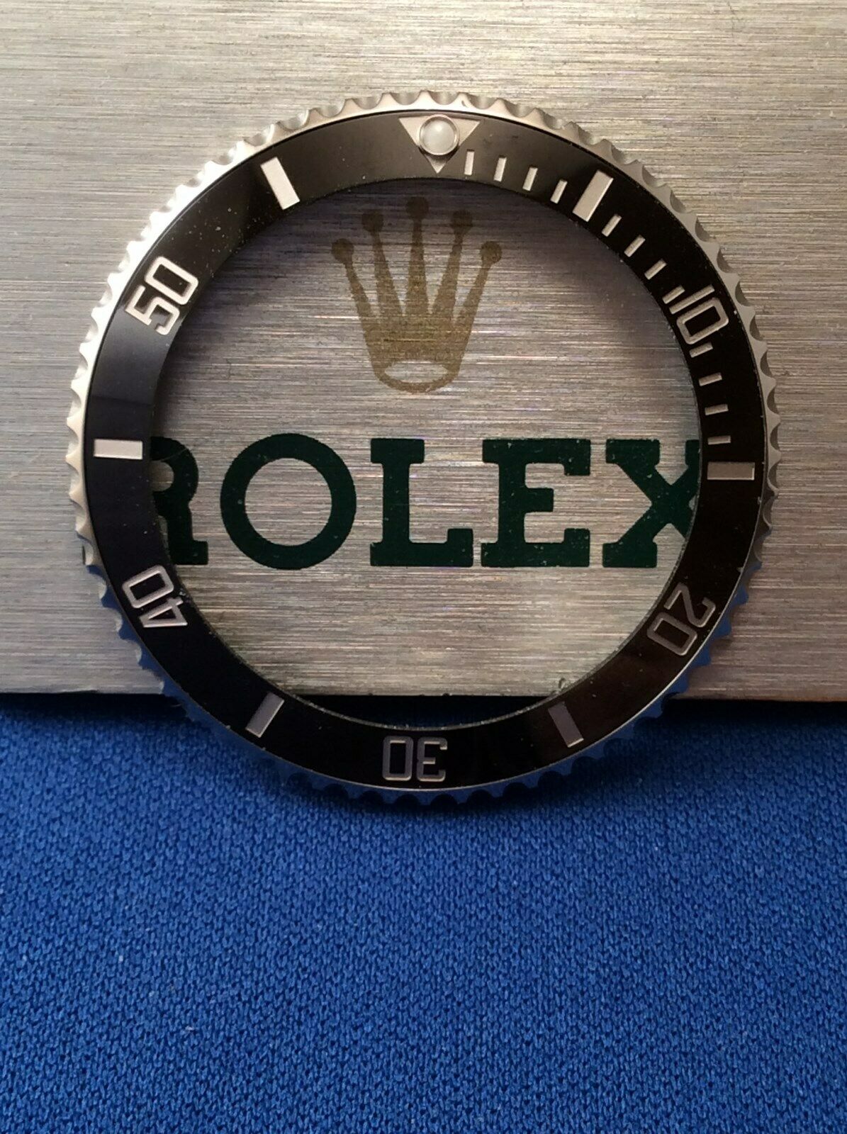 genuine rolex submariner ceramic bezel insert