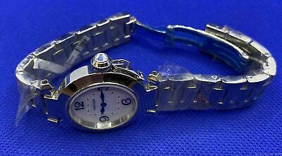 Pasha de Cartier CC391314 silver toned white blue watch WatchCharts Marketplace