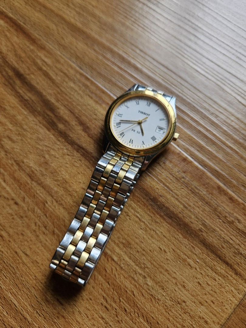 Tissot pr50 2025 gold watch