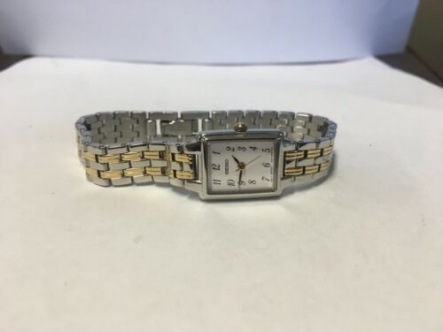 Seiko Stainless Steel Two Tone Women s Watch SXGL61 MSRP 195