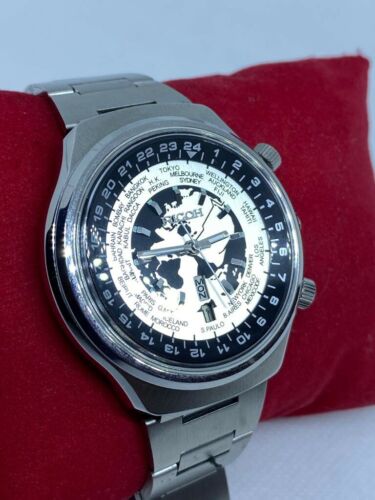 Vintage Ricoh World Time Automatic 21 Jewels Japan Men's Watch Good  Condition | WatchCharts Marketplace