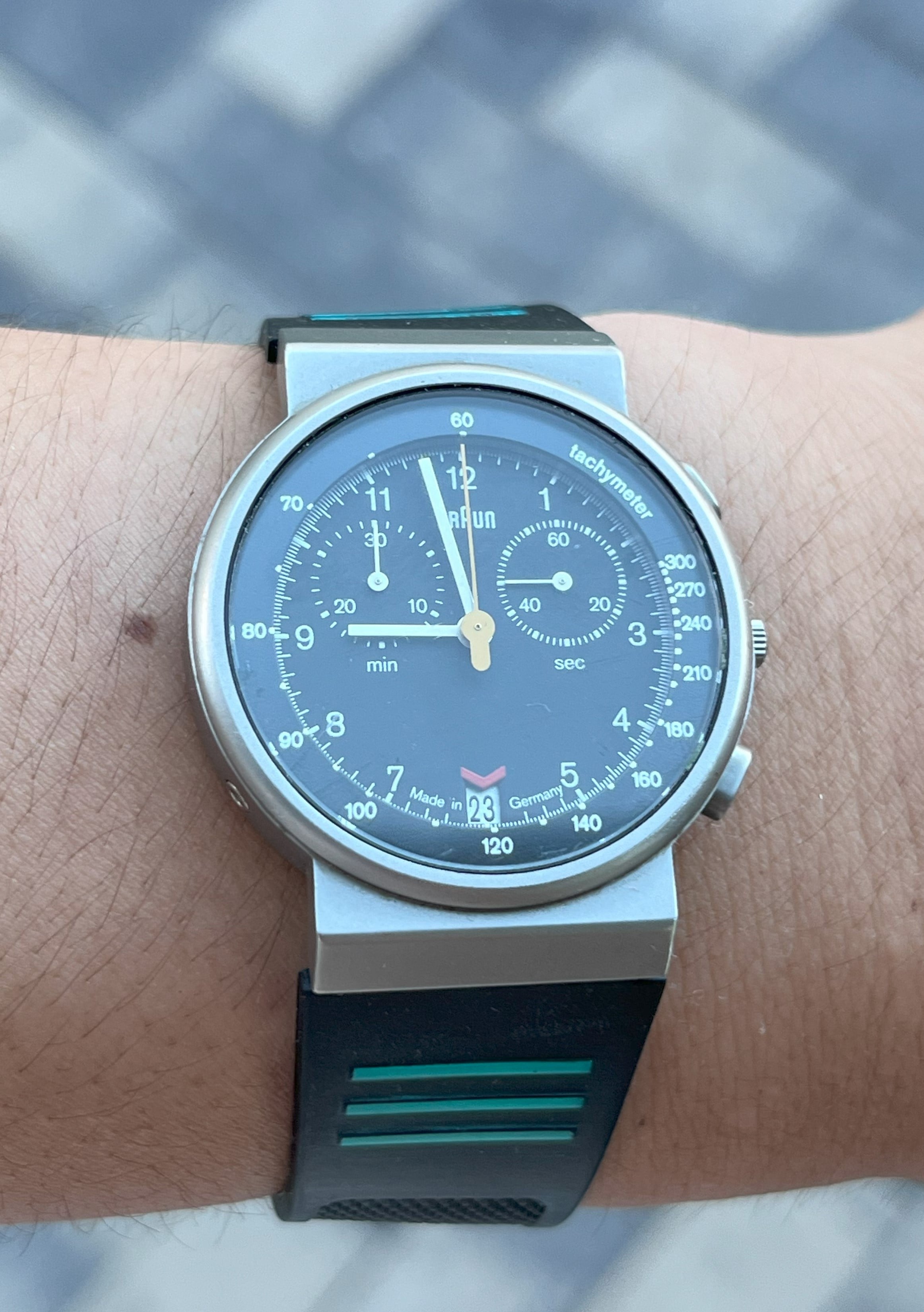 BRAUN リストウォッチ「AW-60」 Type 3806 腕時計 WTS] Braun AW60 (3806) -- Rare Quartz Chronograph [circa. 1995