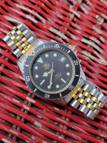 TAG Heuer 980.020L Mens Watch Black Gold 1000 Professional For  Parts/Restore | WatchCharts Marketplace