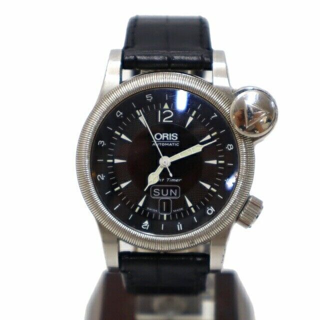 ORIS 7568 Flight Timer Automatic Men s Stainless Steel Black