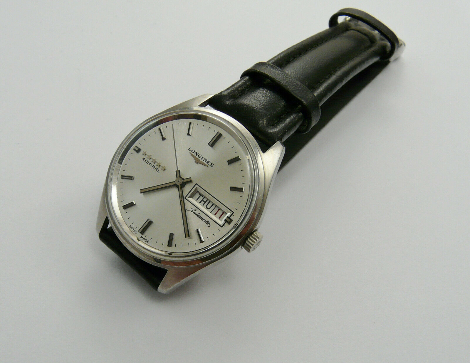 VINTAGE 1967 LONGINES ADMIRAL 5 STAR DAY DATE GENTS AUTOMATIC