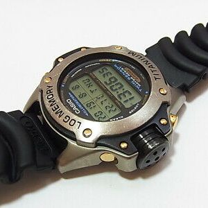 Casio DEP-700 Log Memory Twin Sensor Titanium Diver's Men's