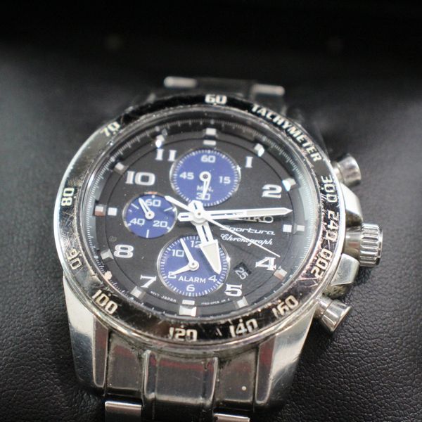 Mens Seiko Sportura Chronograph 7T62 0kv0 Quartz Working WatchCharts mens-seiko-sportura-chronograph-7t62-0kv0-quartz-working-watchcharts
