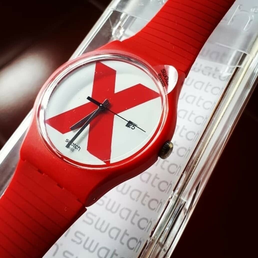 Red X Swatch Watch XX Rated X-Vibe 2018 Red | WatchCharts Marketplace