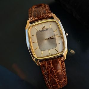 WTS] Seiko CREDOR 1990's 14k Gold Bezel and nickel alloy | 2F70
