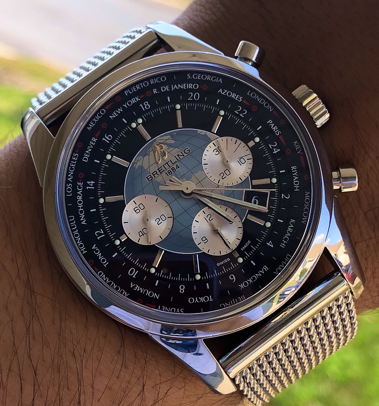 FS Breitling Transocean Chronograph Unitime AB0510 MINT Condition 11k MSRP WatchCharts Marketplace