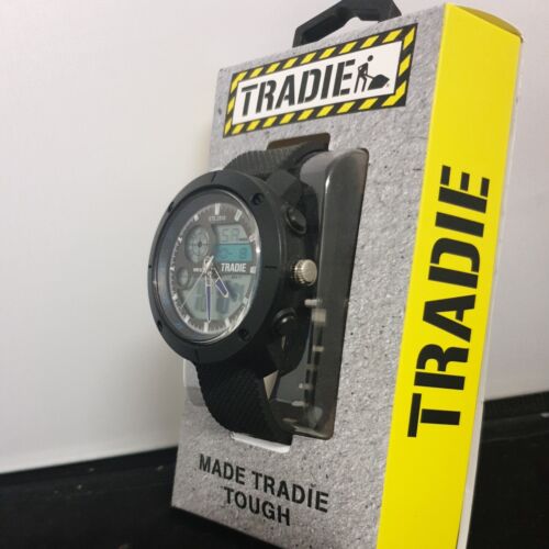 Tradie Men's Analogue Digital Watch - Black & Blue | BIG W