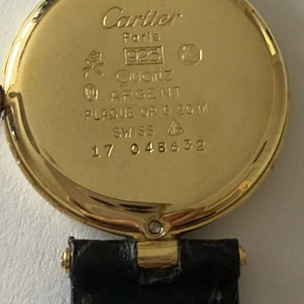 Cartier Must VendÃ´me Paris Vermeil Gold on Silver | WatchCharts ...
