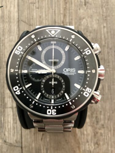 ORIS Pro Diver Titanium Chronograph 51m 1000m Diver Watch Ref 774