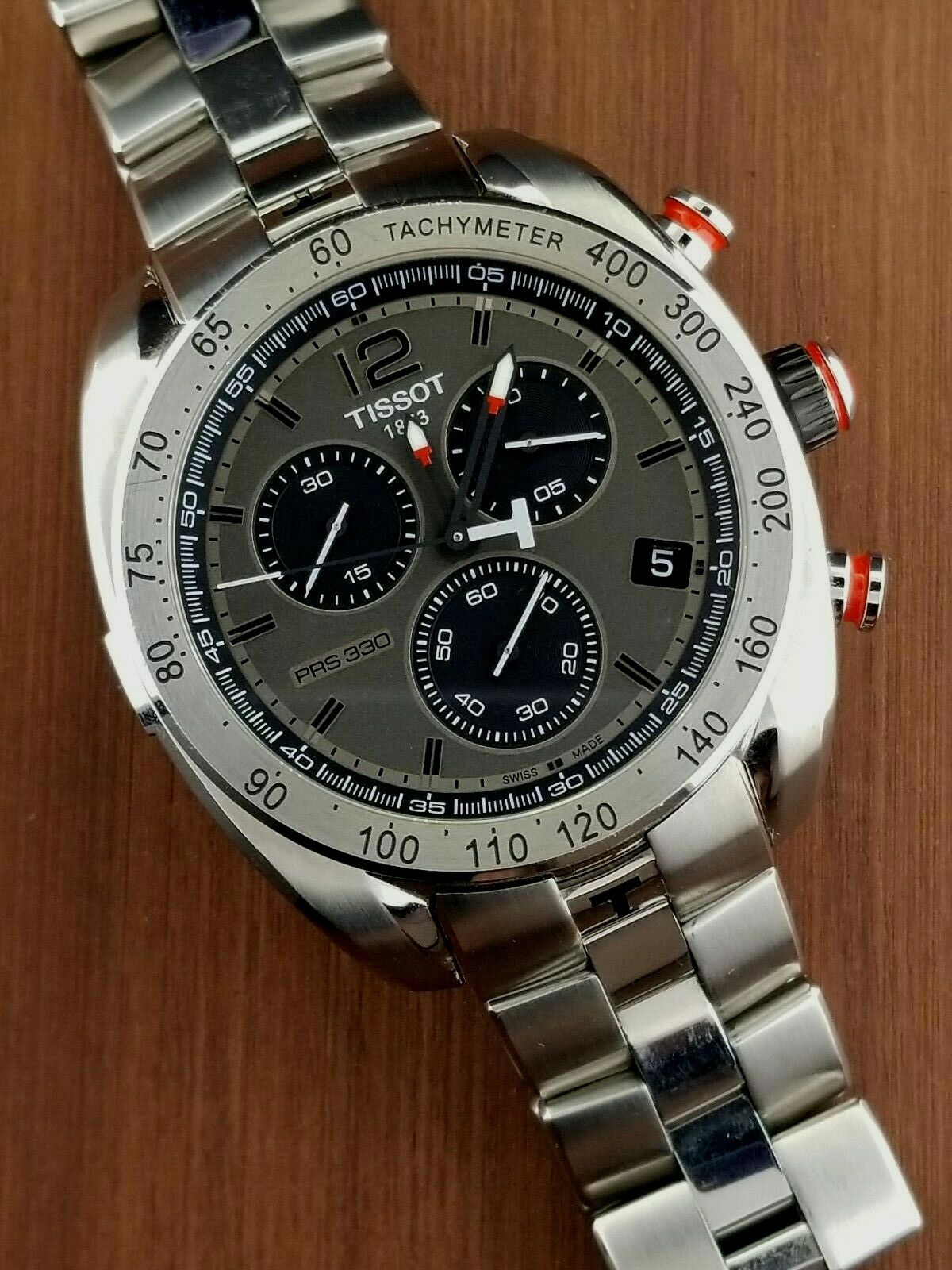 TISSOT PRS 330 CHRONOGRAPH DATE SS/SS TO76417 MENS WATCH PRE-OWNED 