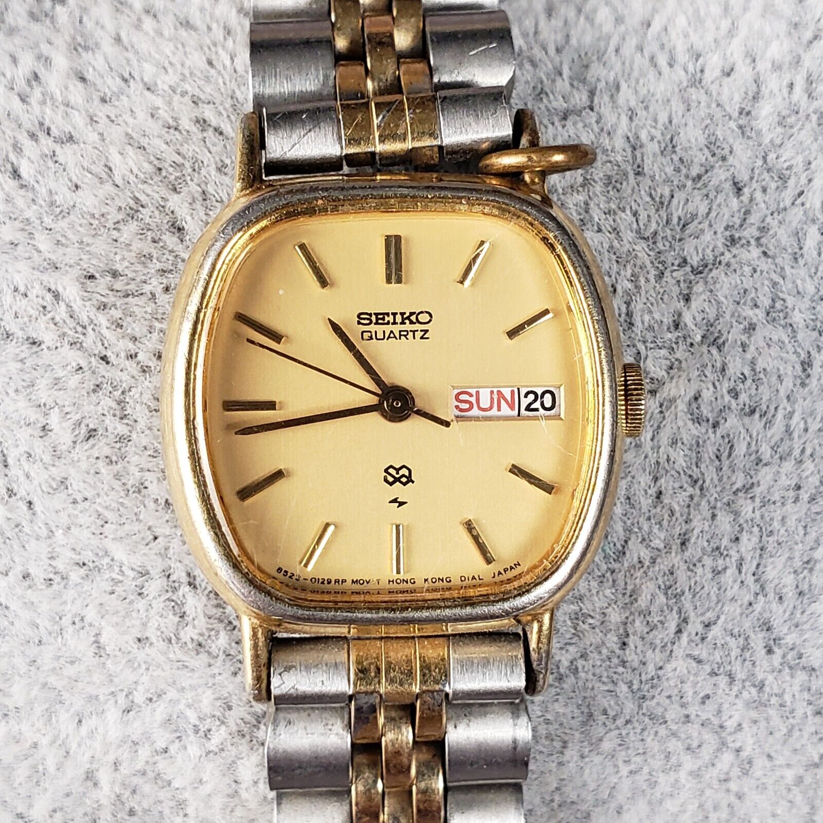 Vintage Seiko SQ Women\'s Watch 21mm Gold Tone Dial Day Date 8523-0049 Works! Seiko Gold Quartz Watch Women main image 2