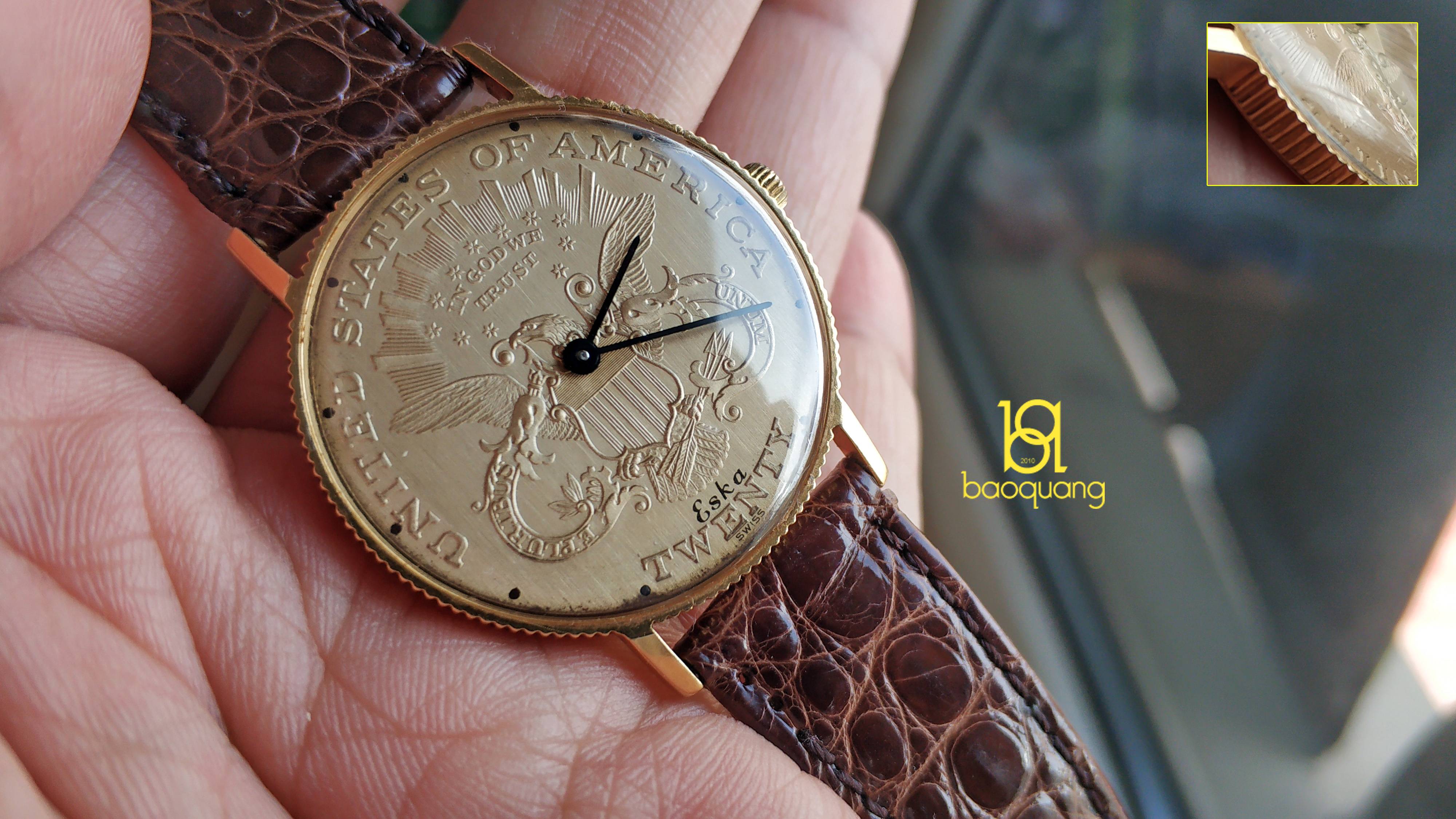 Eska gold coin on sale watch