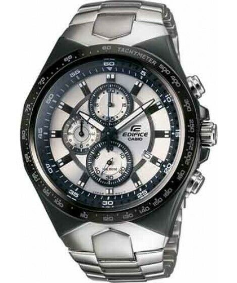 CASIO EDIFICE Men EF 534 5051 White Dial 3subdial Stainless Steel Band WatchCharts Marketplace