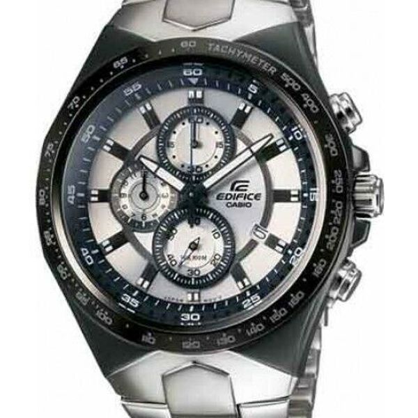 CASIO EDIFICE Men EF 534 5051 White Dial 3subdial Stainless Steel Band WatchCharts Marketplace