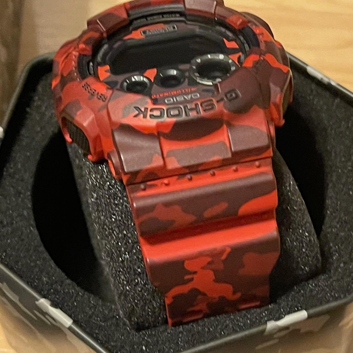 WTS] Casio G-Shock GD-120CM-4 Red & Black Camo Negative 