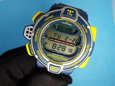 Vintage SEIKO Digital Watch SKI THERMO GIUGIARO S820-6000