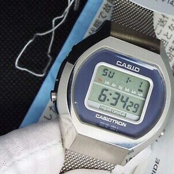 CASIO VINTAGE DIGITAL WATCH CASIOTRON NOS TRN-01M LIQUID CRYSTAL 1670 ...