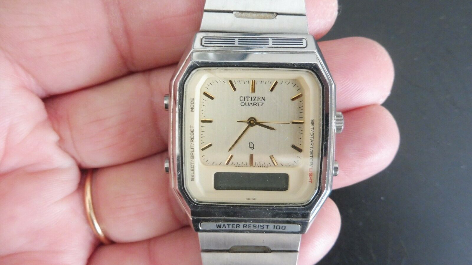 vintage citizen ana-digital T011-312805 quartz WATCH:(PARTS vintage citizen ana-digital T011-312805 quartz WATCH:(PARTS