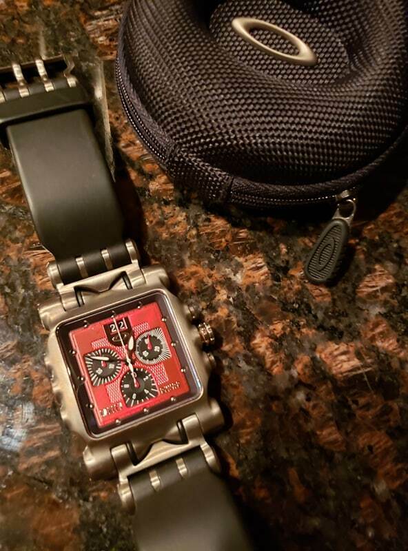 oakley minute machine watch