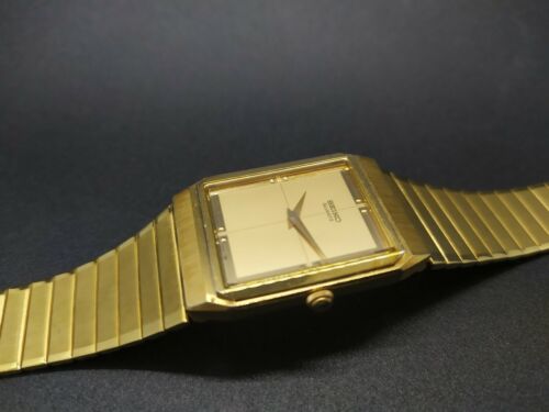 Vintage Seiko 6530-5159 Gold Tone Dress Men's Quartz Watch