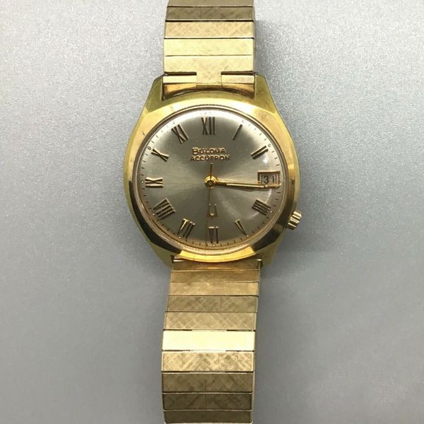 Vintage BULOVA ACCUTRON N3 Gold Electroplated Bezel 10K RGP Back ...