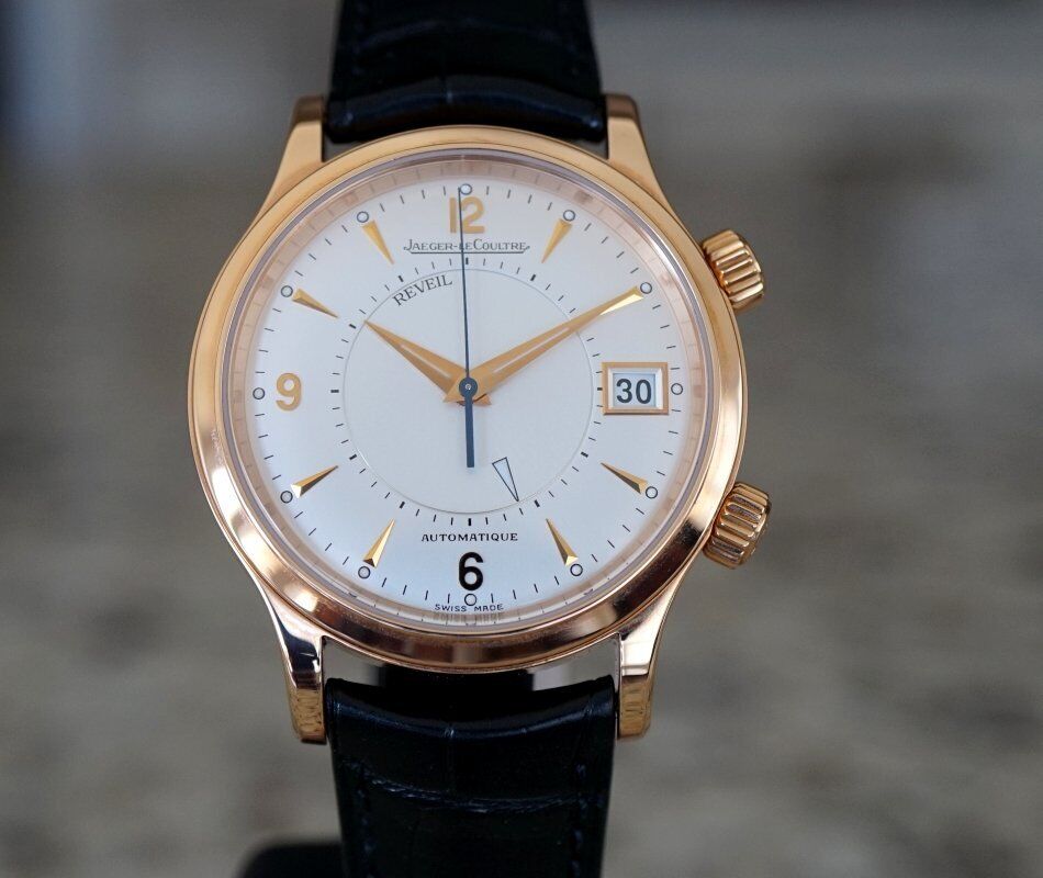 Jaeger LeCoultre Master Reveil Alarm Rose Gold Ref 141.2.97 39MM