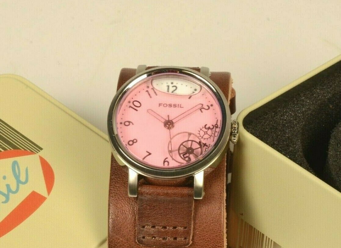 FOSSIL Mens Sports Watch JR-9948, NEW IN BOX, Needs Battery, Wide 
