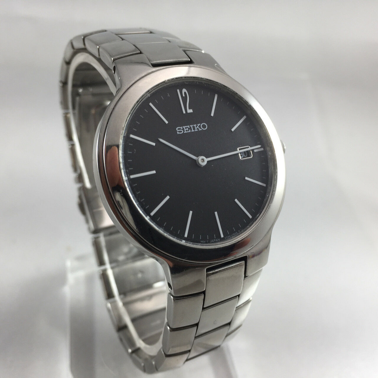 Schöne Seiko Presage V739-0A70 - Poliertes Edelstahl mit