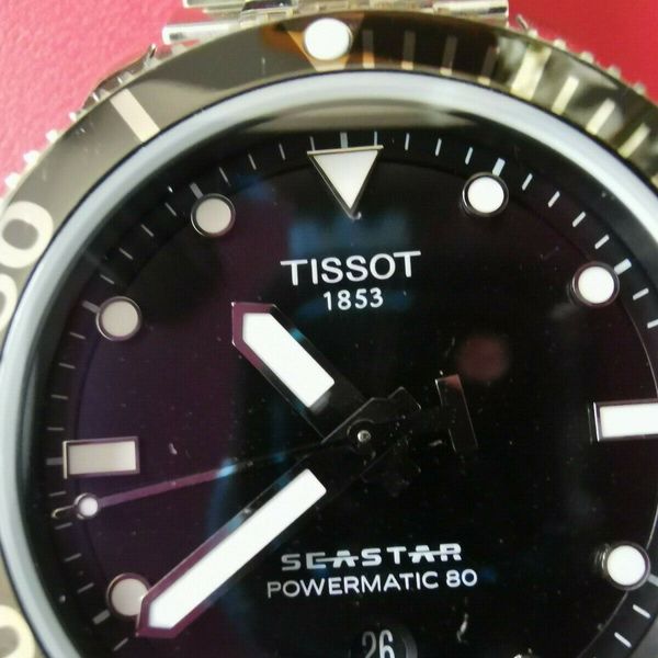 Tissot Men's Seastar 1000 Powermatic 80 Black Dial | WatchCharts